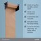 Jumbl Wall Mounted Kraft Paper Dispenser, Hanging Craft Paper Roll Holder with Paper Cutter (Black)